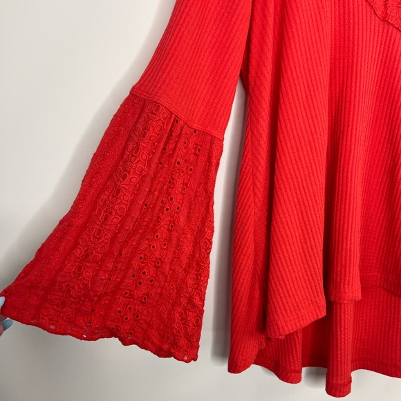 Free People Parisian Nights Eyelet Top, Small - Picture 4 of 6